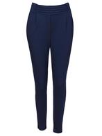 Pantalon Stretch Navy, dames broek blauw effen, Kleding | Dames, Broeken en Pantalons, Verzenden, Nieuw