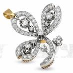 Hanger - 18 karaat Zilver, Geel goud - 1.74ct. tw. Diamant, Sieraden, Tassen en Uiterlijk, Antieke sieraden