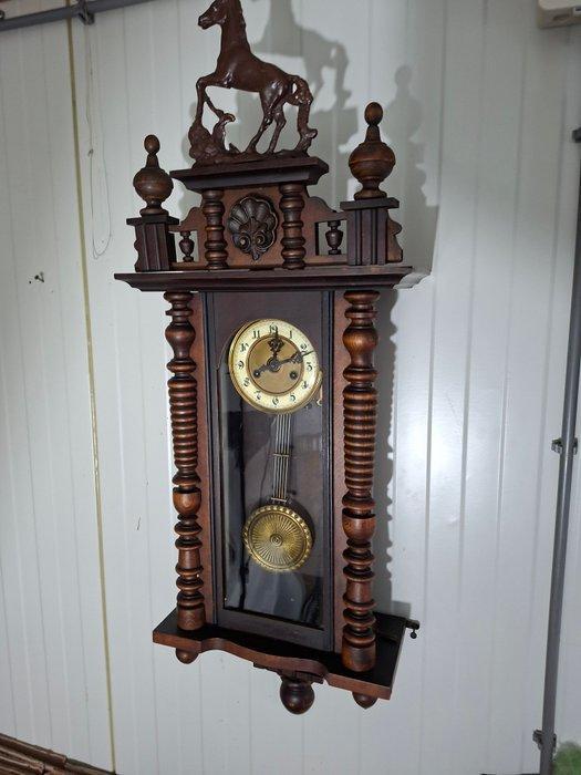 Regulateur wandklok - Gustav Becker - Hout, Messing -, Antiek en Kunst, Antiek | Klokken