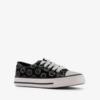 Canvas kinder sneakers zwart met smileys maat 29, Kleding | Dames, Verzenden, Nieuw