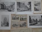 Originele gravures en lithos Leeuwarden, Friesland 18e eeuw, Antiek en Kunst, Kunst | Etsen en Gravures, Verzenden