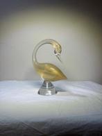 sculptuur, Elegante Glazen Zwaan Sculptuur - 22 cm -, Antiek en Kunst, Antiek | Glas en Kristal