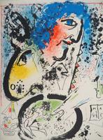Marc Chagall (1887-1985) - Autoportrait à la chèvre, Antiek en Kunst