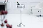 Elegante champagnekoeler CHAMPAGNE 75cm gepolijste zilveren, Ophalen of Verzenden, Nieuw