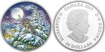 Canada. 30 Dollars 2017 Animals in the Moonlight - Owl , 2