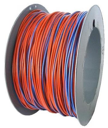 Draad 0.75 mm² rood/blauw 100 meter beschikbaar voor biedingen