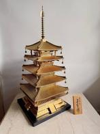 GOLD Color Five-story Pagoda Object - Beeld Metaal - Japan