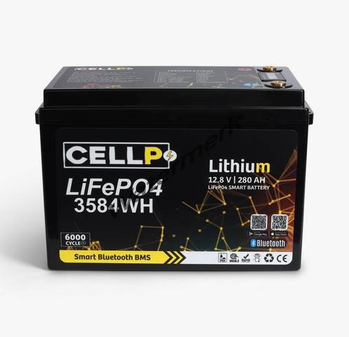 LiFePO4 Accu 12.8V 280Ah | 3584Wh | Bluetooth, Watersport en Boten, Sloepen, Nieuw, Ophalen