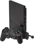 Playstation 2 Console Slim Zwart + Sony Controller, Ophalen of Verzenden, Zo goed als nieuw