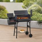 Smoker barbecue Arielli 115x110x64 cm zwart casa.pro, Tuin en Terras, Houtskoolbarbecues, Verzenden, Nieuw