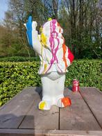 Beeld, large white garden gnome 65 cm high - 65 cm -, Antiek en Kunst