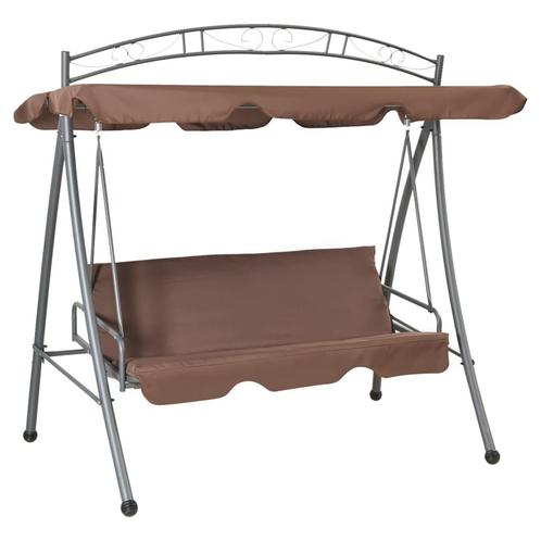 vidaXL Schommelbank voor buiten met luifel converteerbaar, Tuin en Terras, Tuinbanken, Nieuw, Verzenden