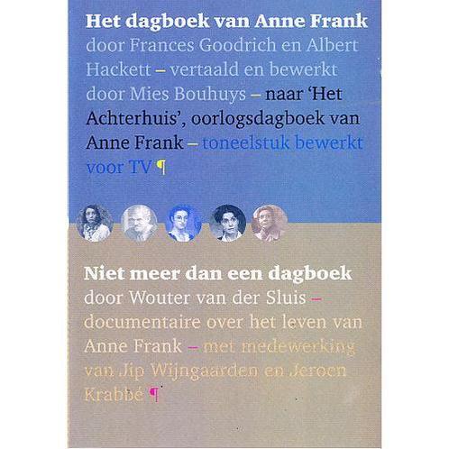DVD Het dagboek van Anne Frank en niet meer dan een dagboek, Boeken, Schoolboeken, Nieuw, Verzenden