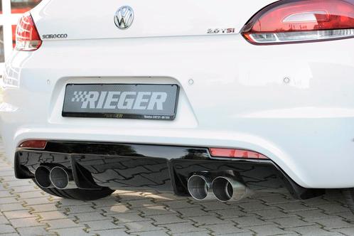 Rieger diffuser voor R-Line achterbumper | Scirocco 3 (13):, Auto-onderdelen, Carrosserie en Plaatwerk, Nieuw, Volkswagen, Verzenden