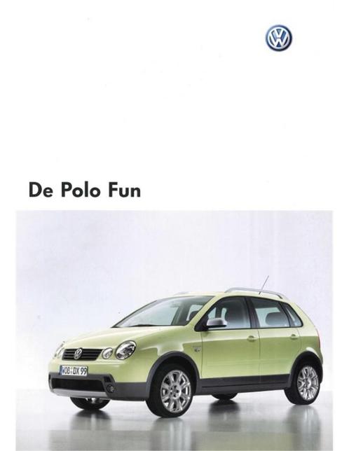 2004 VOLKSWAGEN POLO FUN BROCHURE NEDERLANDS, Boeken, Auto's | Folders en Tijdschriften, Volkswagen