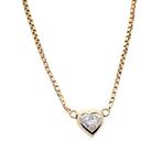 Hanger - 14 karaat Geel goud - 0.26ct. tw. Diamant