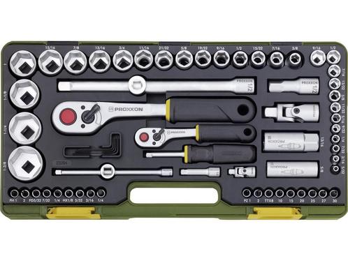 Proxxon Industrial Super-set 23294 Dopsleutelset Inch 1/4, Huis en Inrichting, Woonaccessoires | Overige, Nieuw, Verzenden