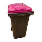 Afvalcontainer 240 liter, licht gebruikt - Grijs met roze, Ophalen of Verzenden, Nieuw