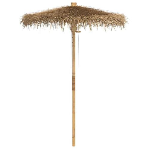 Tiki Parasol met Klamboe - Bamboe | Retourdeal -40%, Tuin en Terras, Parasols, 1 tot 2 meter, Nieuw, Stokparasol, Ophalen of Verzenden