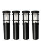 4x Faro Solar LED Tuinlamp Zwart Tuinverlichting, Tuin en Terras, Buitenverlichting, Zonne-energie, Kunststof, Verzenden, Minder dan 50 watt