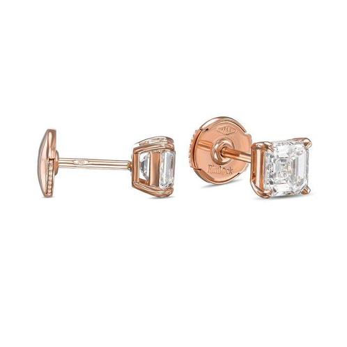Oorstekers - 18 karaat Geel goud Diamant (Natuurlijk), Sieraden, Tassen en Uiterlijk, Antieke sieraden
