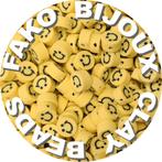 Fako Bijoux® - Klei Kralen Smiley / Emoji Geel -, Verzenden, Nieuw