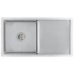 Spoelbak RVS 87cm - Handgemaakt! OP = OP - Keukendeal, Ophalen of Verzenden, Nieuw, Rvs, Wastafel