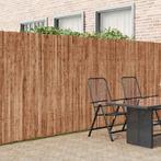 vidaXL Tuinscherm 600x125 cm schors, Verzenden, Nieuw, Hout