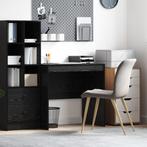 vidaXL Bureau Zwart Eiken 80x50x76 cm Houtcomposiet, Verzenden, Nieuw
