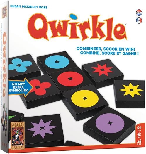 Qwirkle - Bordspel | 999 Games - Gezelschapsspellen, Hobby en Vrije tijd, Gezelschapsspellen | Bordspellen, Nieuw, Verzenden