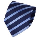 Fako Fashion® - Luxe Stropdas - 145cm - 8cm - Donkerblauw
