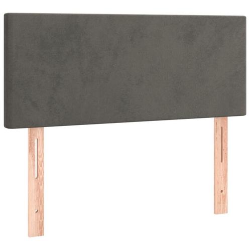 Fluwelen Hoofdbord 90cm | Tweedekansje | Luxe voor Kleine..., Huis en Inrichting, Slaapkamer | Bedden, 90 cm, Verstelbaar, Grijs