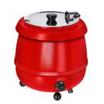 GGM Gastro | Soepwarmer - 9 liter - Rood | SWH9R | SWH9R, Verzenden, Nieuw in verpakking, Fornuis, Frituur en Grillen