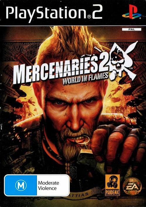 Playstation 2 Mercenaries 2: World in Flames, Spelcomputers en Games, Games | Sony PlayStation 2, Zo goed als nieuw, Verzenden