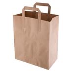 Bruine medium papieren tassen recyclebaar | 250 stuks |, Verzenden, Nieuw in verpakking