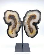 Agaat Vlinder XL op Standaard (zie filmpje), Verzamelen, Mineralen en Fossielen
