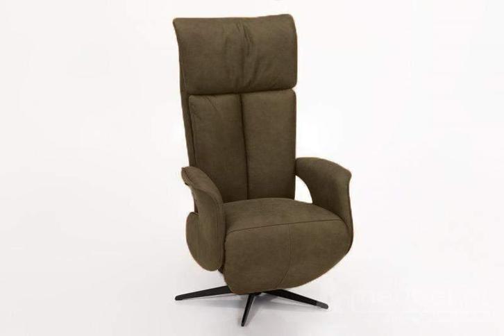 Relaxfauteuil Uitgeest - relaxfauteuils - Groen, Huis en Inrichting, Stoelen, Nieuw, Stof