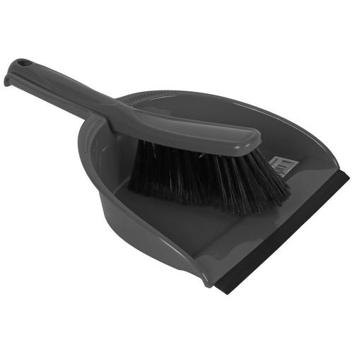 Talen Tools Stoffer & Blik Set – Kunststof – Grijs – 3, Huis en Inrichting, Schoonmaakartikelen, Ophalen of Verzenden