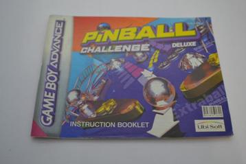 Pinball Challenge Deluxe (GBA EUR MANUAL) beschikbaar voor biedingen