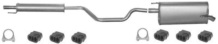 Uitlaat set, Einddemper + Middendemper Opel Meriva, Auto-onderdelen, Uitlaatsystemen, Nieuw, Verzenden