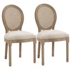 TRUUSK Set Van 2 Eetkamerstoelen, Weens Geweven, Massief Hou, Huis en Inrichting, Stoelen, Verzenden, Nieuw