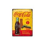Coca Cola delicious refreshing reclamebord relief 40x30 cm, Nieuw, Verzenden