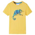 vidaXL Kindershirt met korte mouwen 92 lichtokerkleurig, Verzenden, Nieuw