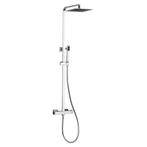 Opbouw regendouche 25cm vierkant hoofddouche thermostatisch, Verzenden, Nieuw
