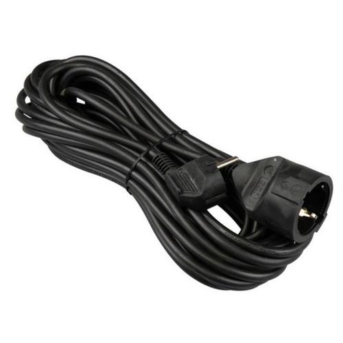 Verlengsnoer 3 x 1.5mm + RA zwart - 5 meter, Doe-het-zelf en Verbouw, Elektra en Kabels, Ophalen of Verzenden