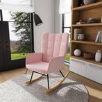 Schommelstoel -  - Roze lamsvacht - 120 kg - Roze, Huis en Inrichting, Stoelen, Ophalen of Verzenden, Nieuw, Stof, Modern