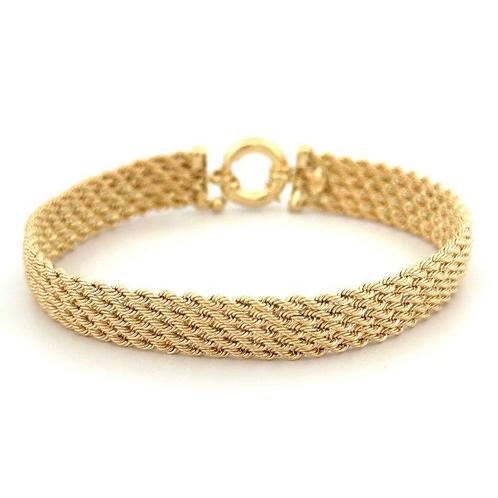 Handmade - Armband - Bismark - 8.7 g - 18 karaat Geel goud, Sieraden, Tassen en Uiterlijk, Antieke sieraden