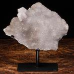 Echt bijzonder mineraal exemplaar - Witte Chalcedoon Druzy -