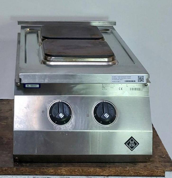 Occasion 2-plaats electrische kooktafel, Zakelijke goederen, Horeca | Keukenapparatuur, Gebruikt, Ophalen