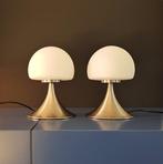 Tafellamp - Mushroom - Opaalglas/metaal
